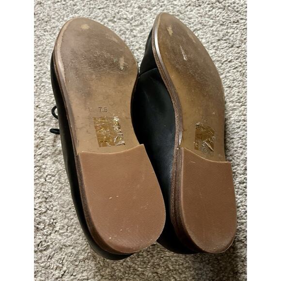 Madewell Alex Black Leather & Suede Lace-Up Oxfords Sz 7.5 - Picture 6 of 8